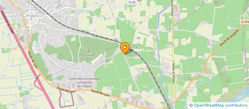 localisation de l'entreprise GFA BEAUCHENE ET SERRIERE  PIOLENC