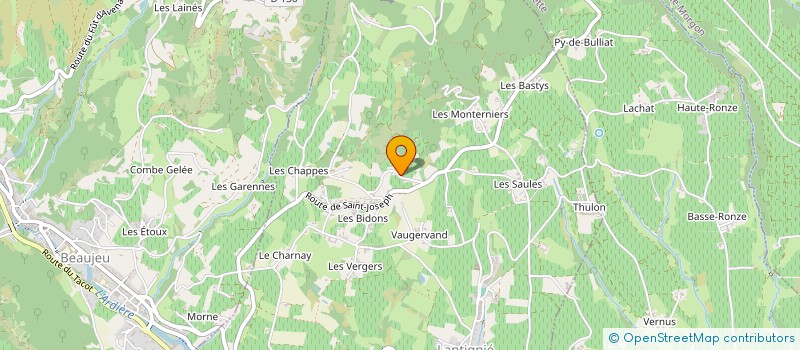 localisation de l'entreprise GFA BEAUJOLAIS N  1  LANTIGNIE