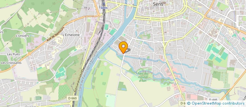 localisation de l'entreprise GFA BEAUX LIEUX à SENS