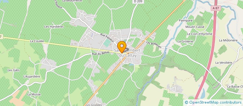 localisation de l'entreprise GFA BEDUNEAU  VAL-DU-LAYON