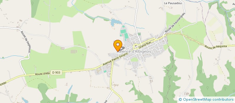 localisation de l'entreprise GFA BERAIL FRERES  VALENCE D'ALBIGEOIS