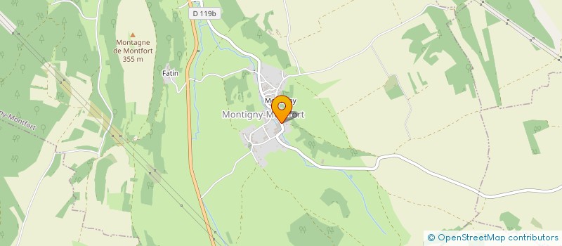 localisation de l'entreprise GFA BERNARD  MONTIGNY-MONTFORT