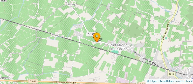 localisation de l'entreprise GFA BERTONI  SAINT-MAGNE-DE-CASTILLON