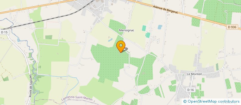 localisation de l'entreprise GFA BERTRANET  LAMONZIE-SAINT-MARTIN