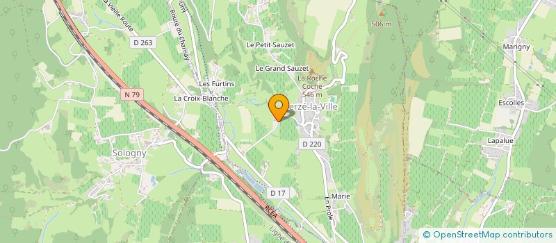 localisation de l'entreprise GFA BESSON - DOMAINE DE POUILLY  SOLUTRE-POUILLY