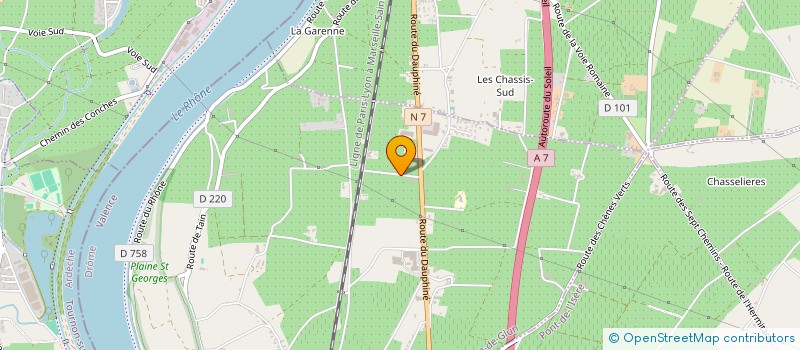 localisation de l'entreprise GFA BETTON  LA ROCHE-DE-GLUN