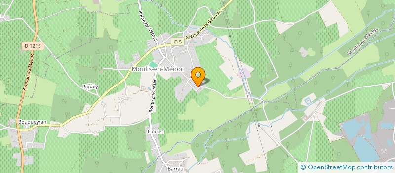 localisation de l'entreprise GFA BISTON BRILLETTE  MOULIS-EN-MEDOC