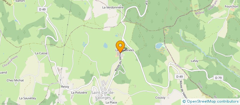 localisation de l'entreprise GFA BJF  SAINT-CYR-DE-VALORGES