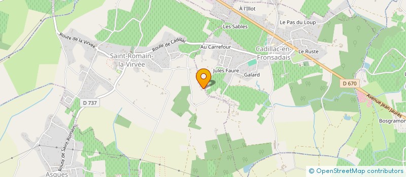 localisation de l'entreprise GFA BLANC IRENE  SAINT-ROMAIN-LA-VIRVEE