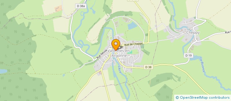 localisation de l'entreprise GFA BLANDIN PIESVAUX à CUISY