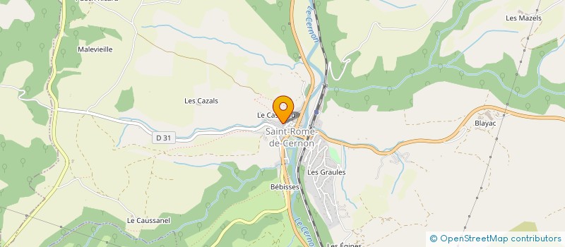 localisation de l'entreprise GFA BLAYAC  SAINT-ROME-DE-CERNON