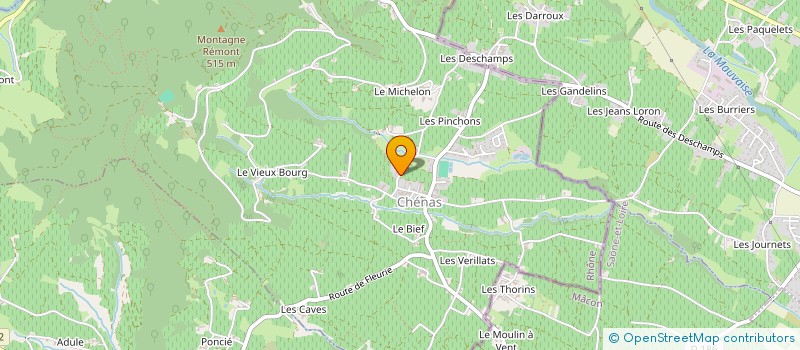 localisation de l'entreprise GFA BLETON LES FONTAINES  CHENAS