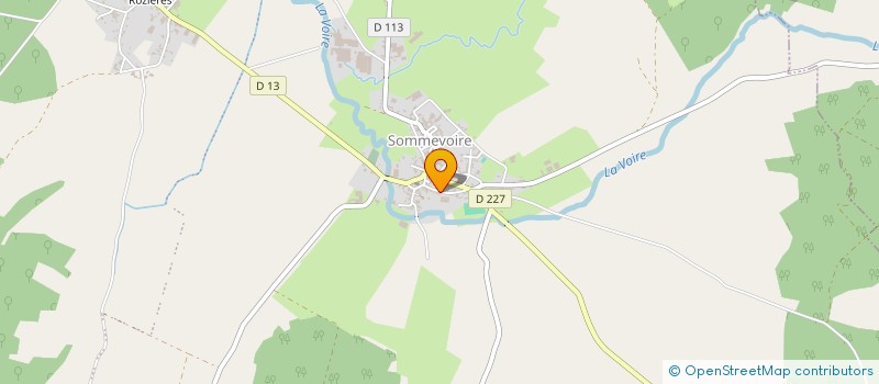 localisation de l'entreprise GFA BOCHOT à SOMMEVOIRE