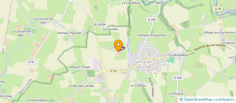 localisation de l'entreprise GFA BOERSMA DE LA MOTTE  SAINT-CLAIR-SUR-L'ELLE