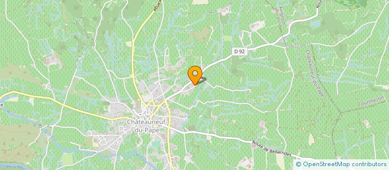 localisation de l'entreprise GFA BOISSON THEOPHILE ET JEAN PIERRE  CHATEAUNEUF-DU-PAPE