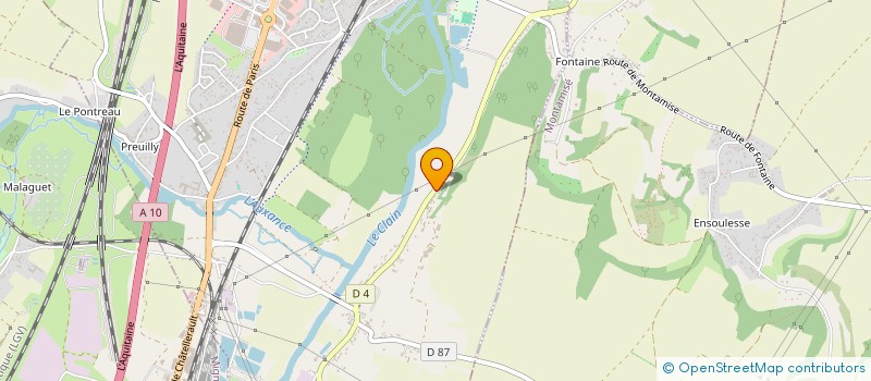 localisation de l'entreprise GFA BOISSONNOT  CHASSENEUIL-DU-POITOU