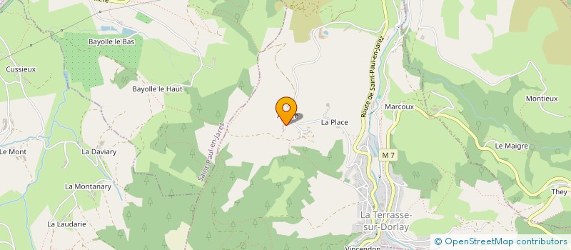 localisation de l'entreprise GFA BONNARD  LA TERRASSE SUR DORLAY