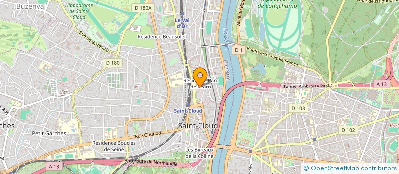 localisation de l'entreprise GFA BONROUGE à SAINT-CLOUD