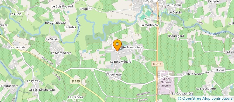 localisation de l'entreprise GFA BORDET DE LA ROUAUDIERE  MOUZILLON