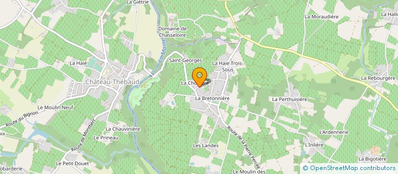 localisation de l'entreprise GFA BOUCHAUD  SAINT-FIACRE-SUR-MAINE