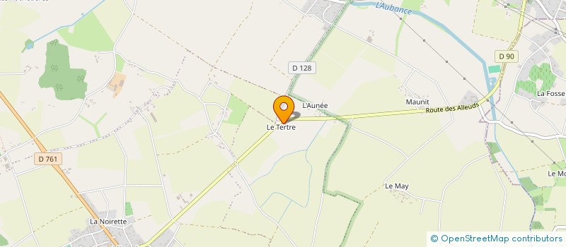 localisation de l'entreprise GFA BOUHIRON  BRISSAC LOIRE AUBANCE