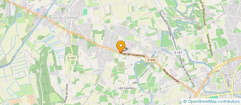 localisation de l'entreprise GFA BOUIX  LORIOL-DU-COMTAT