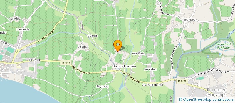 localisation de l'entreprise GFA BOUTET  GAURIAC