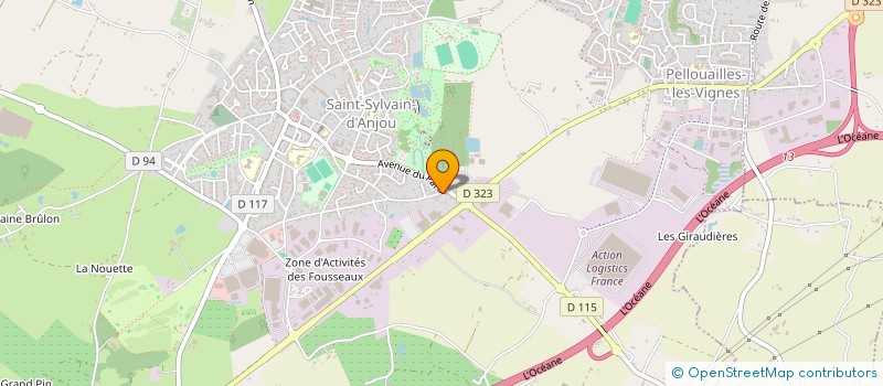 localisation de l'entreprise GFA BOUTHIER-FERRAND  VERRIERES-EN-ANJOU