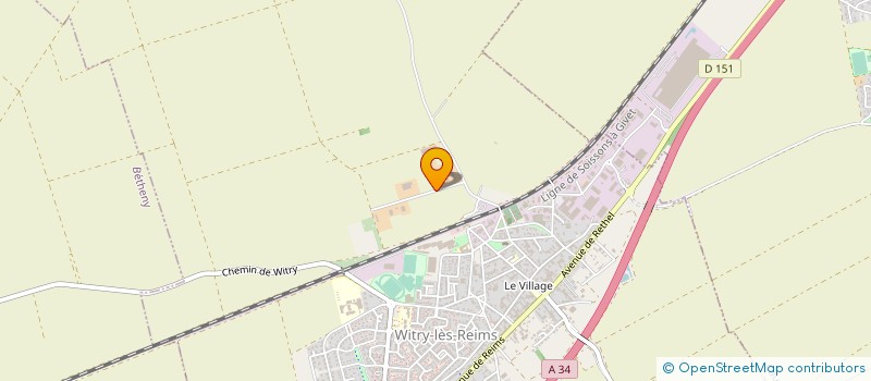 localisation de l'entreprise GFA BOUY MARCELET  WITRY-LES-REIMS