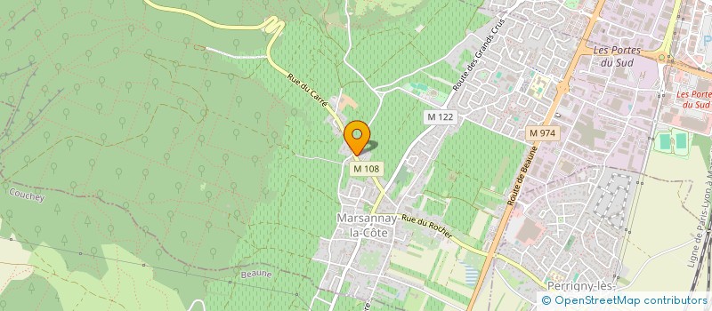 localisation de l'entreprise GFA BOUYSSOU à MARSANNAY-LA-COTE