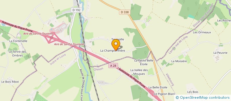 localisation de l'entreprise GFA BRAULT  DISSAY-SOUS-COURCILLON