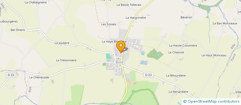 localisation de l'entreprise GFA BRAULT  BILLE