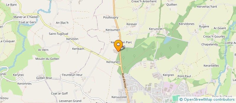 localisation de l'entreprise GFA BRETON  PLOUVORN