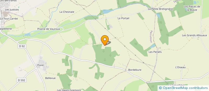 localisation de l'entreprise GFA BREUIL-NOUERS à PERRUSSON