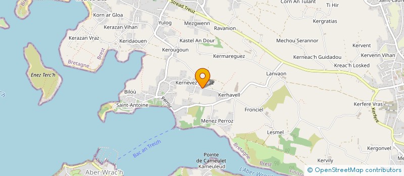 localisation de l'entreprise GFA BRO AN AVEL  PLOUGUERNEAU