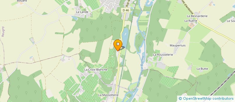 localisation de l'entreprise GFA BRUNET ROUQUET à REUGNY