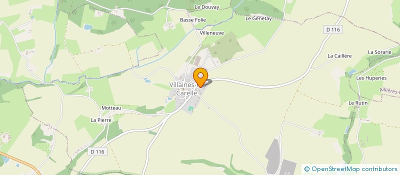 localisation de l'entreprise GFA BULOT  VILLAINES-LA-CARELLE