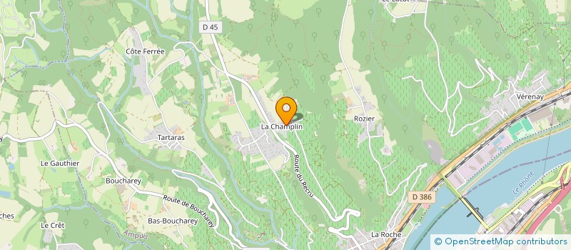 localisation de l'entreprise GFA BURGAUD  AMPUIS