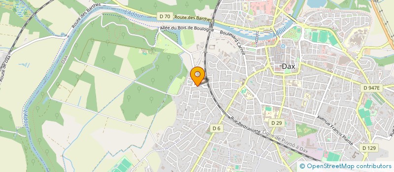 localisation de l'entreprise GFA BURGUE  DAX