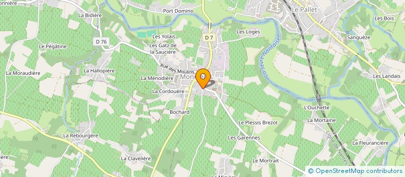 localisation de l'entreprise GFA CAILLE AUBIN  MONNIERES