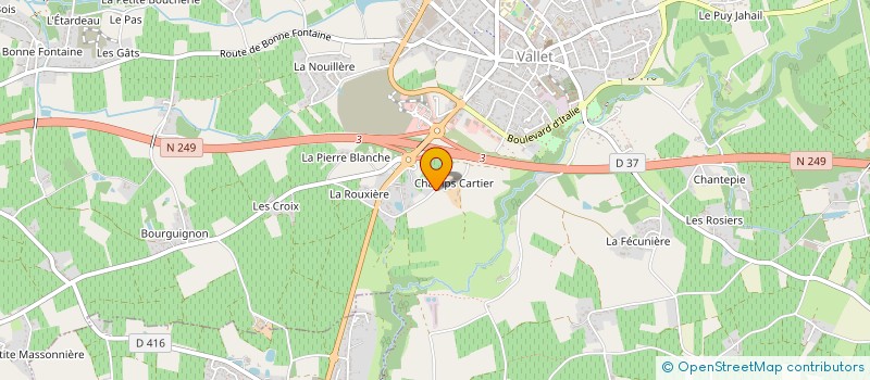 localisation de l'entreprise GFA CAILLER DE CHAMPS CARTIER à VALLET