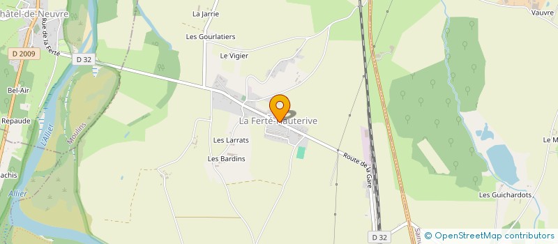 localisation de l'entreprise GFA CAILLOUSE à LA FERTE-HAUTERIVE