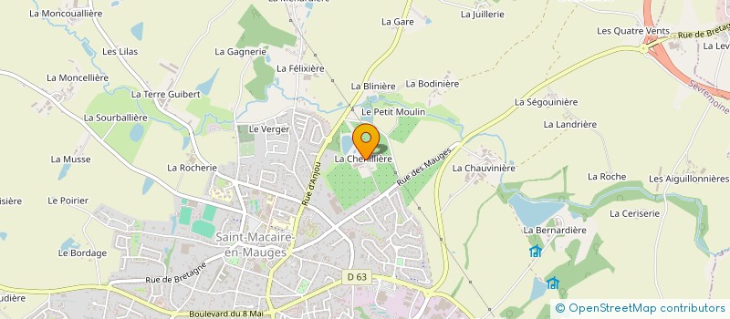 localisation de l'entreprise GFA CAROCLERO à SEVREMOINE