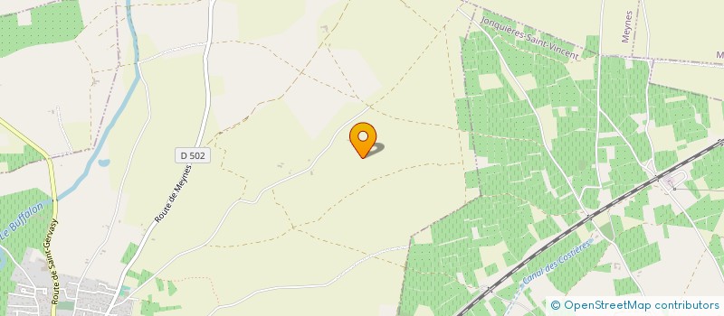 localisation de l'entreprise GFA CARRIERE-ROUX  REDESSAN