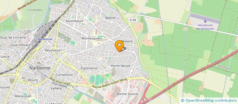 localisation de l'entreprise GFA CASTAN à NARBONNE