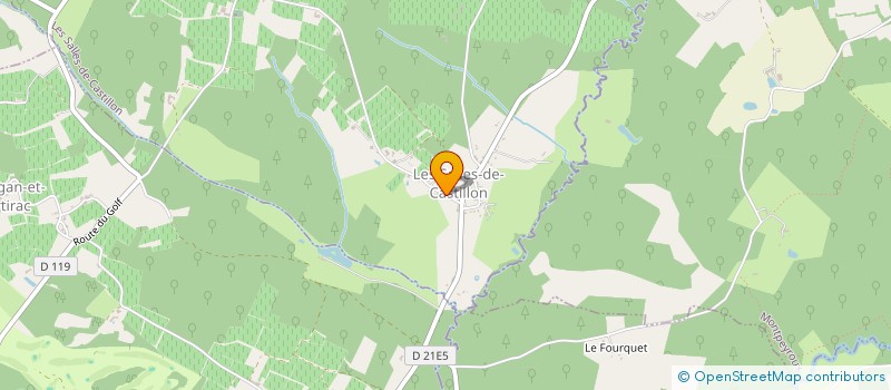 localisation de l'entreprise GFA CASTEL JALOUX  LES SALLES-DE-CASTILLON