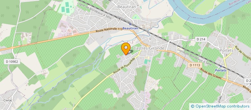 localisation de l'entreprise GFA CASTEVERT GRANGEY à CASTRES-GIRONDE
