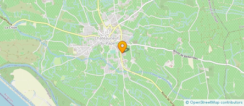 localisation de l'entreprise GFA CASTRUM NOVUM  CHATEAUNEUF-DU-PAPE