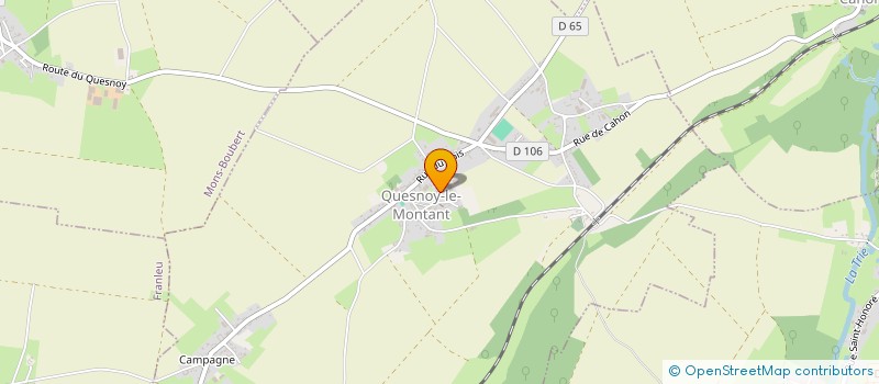 localisation de l'entreprise GFA CENTRE QUERCITAIN  QUESNOY-LE-MONTANT