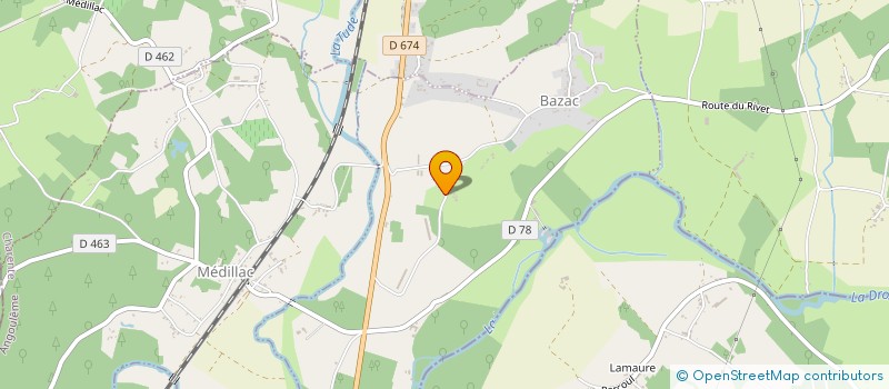 localisation de l'entreprise GFA CHADEFAUD  BAZAC